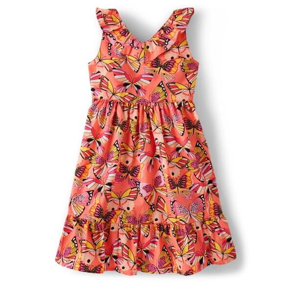 Gymboree Magical Monarch Butterfly Butterflies Orange Cotton Dress Size 8 - Picture 1 of 8